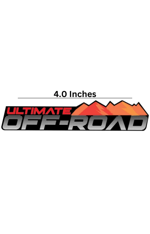 Ultimate Off Road Universal Sticker | Printed In Premium Gloss Vinyl With FPF(Fade Protection Film), Water Proof, Precut Sticker, Pack Of 1